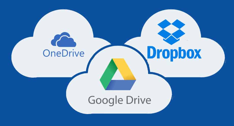 dropbox vs google drive vs onedrive