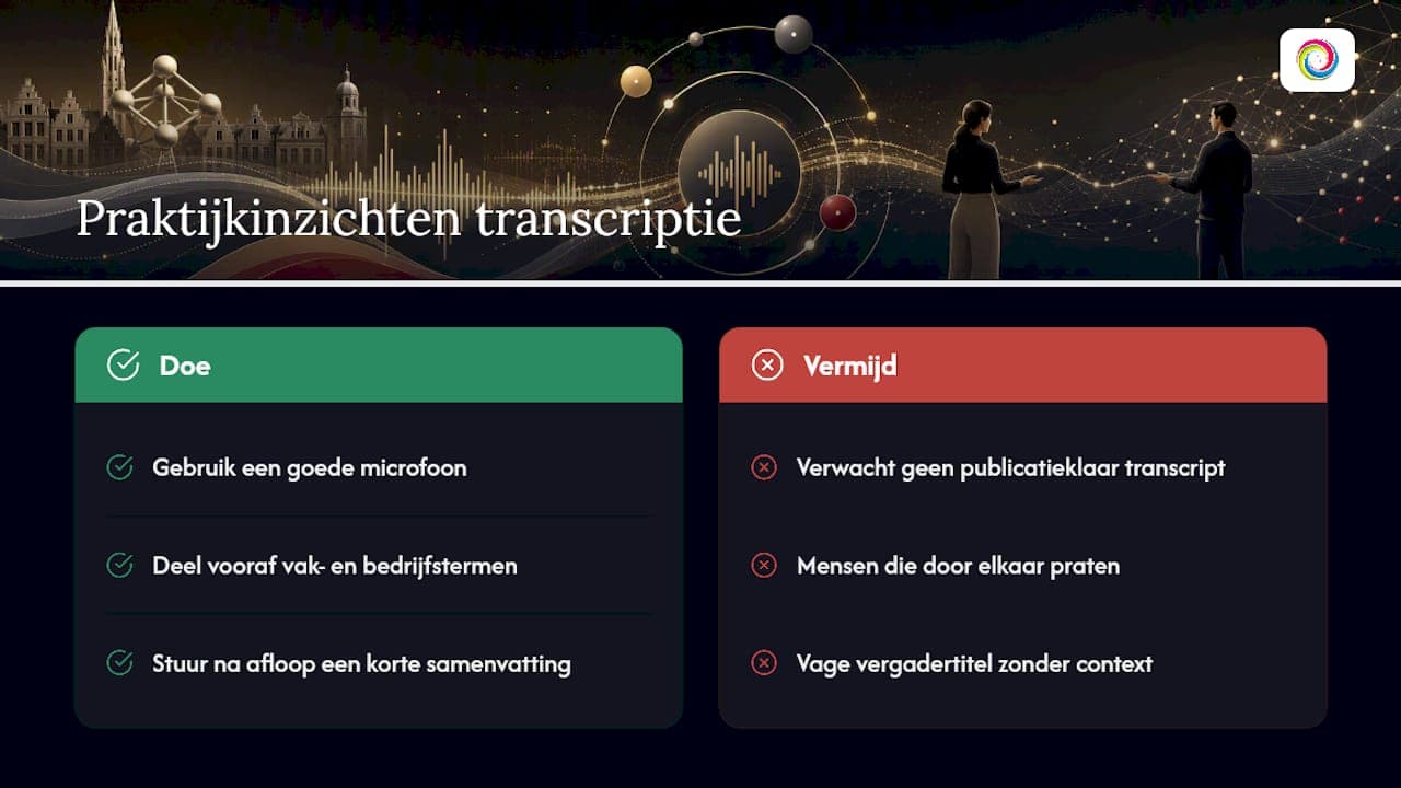 Wat leert de praktijk over Zoom-transcriptie die je niet in een handleiding leest? — overview diagram