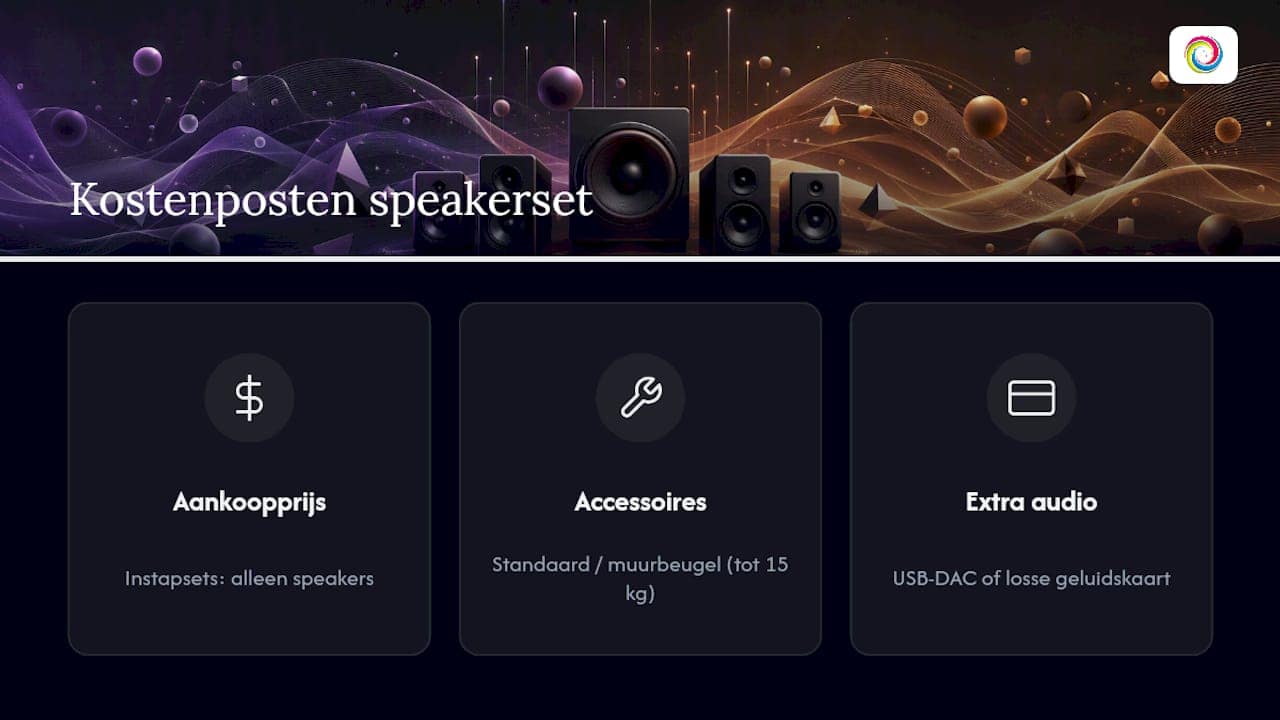 Kostenoverzicht van gaming-speakers