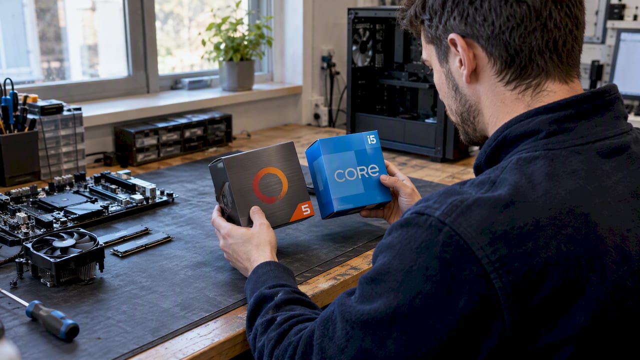 Technicus vergelijkt Ryzen 5 met Intel Core i5