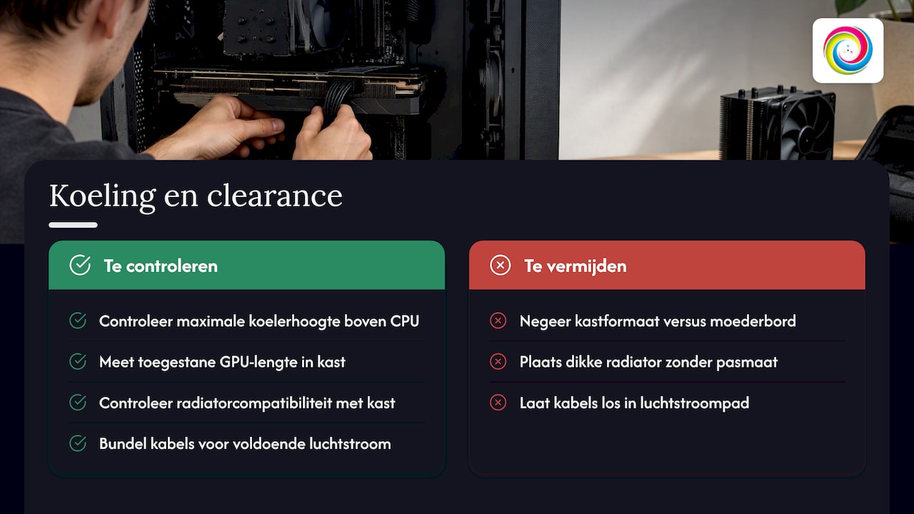 Drie controles voor compatibiliteit van de pc-behuizing
