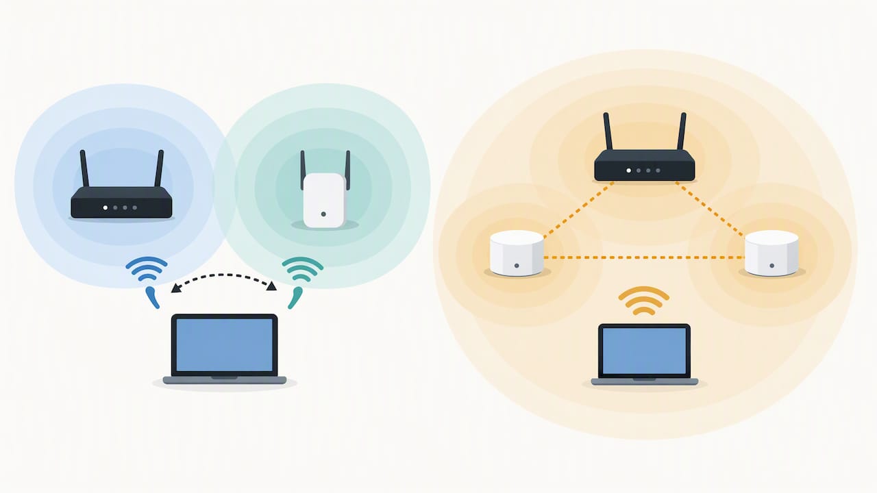 Verschillen tussen een repeater en mesh-roaming uitgelegd